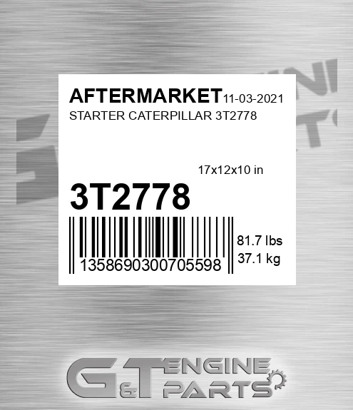 3T2778 Starter Caterpillar for AFTERMARKET
