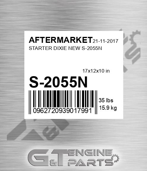 S-2055N Starter Dixie New S-2055n for AFTERMARKET
