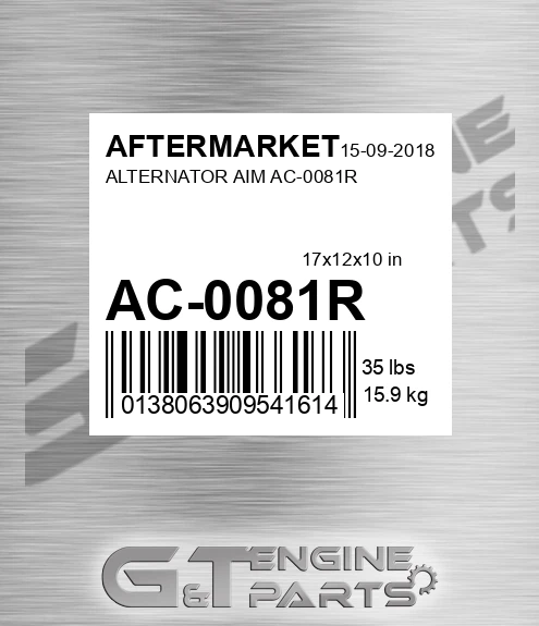 AC-0081R Alternator Aim Ac-0081r for AFTERMARKET