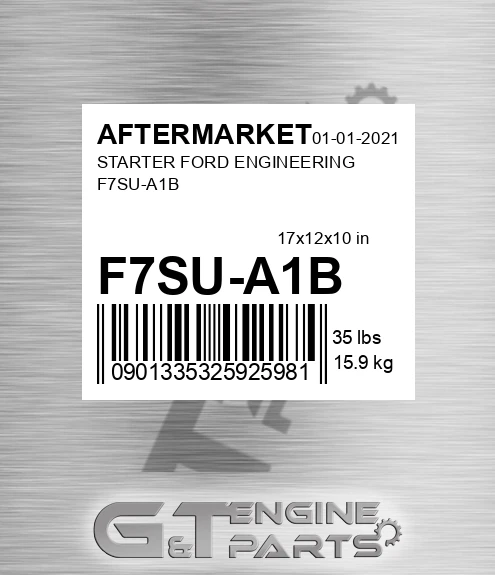 F7SU-A1B Starter Ford Engineering F7su-a1b for AFTERMARKET