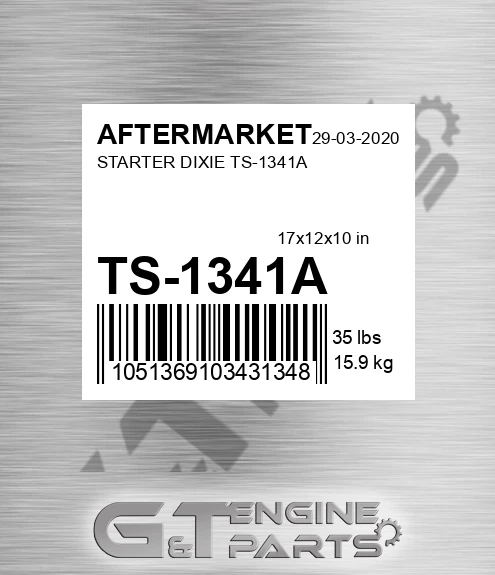 TS-1341A Starter Dixie Ts-1341a for AFTERMARKET