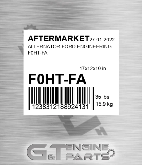 F0HT-FA Alternator Ford Engineering F0ht-fa for AFTERMARKET