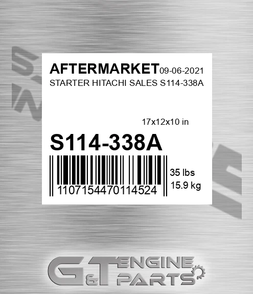 S114-338A Starter Hitachi Sales S114-338a for AFTERMARKET