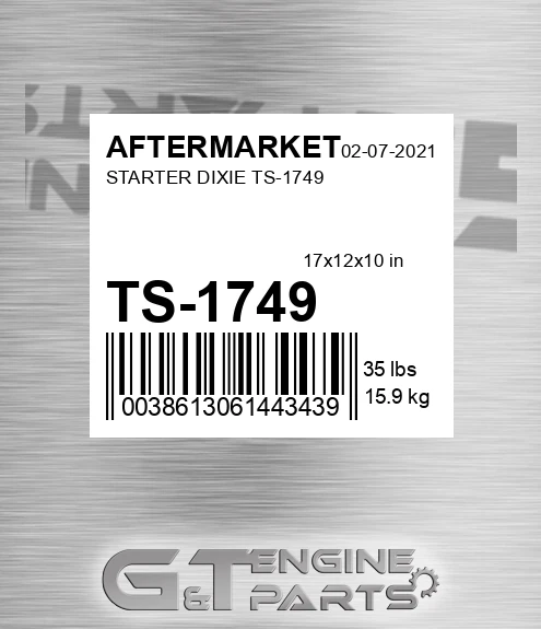 TS-1749 Starter Dixie Ts-1749 for AFTERMARKET