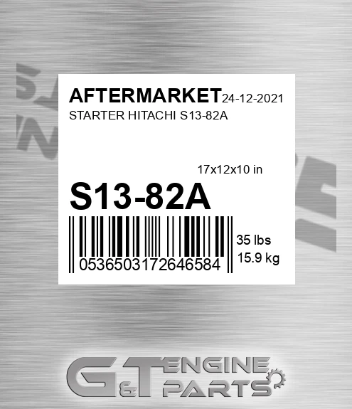 S13-82A Starter Hitachi S13-82a for AFTERMARKET
