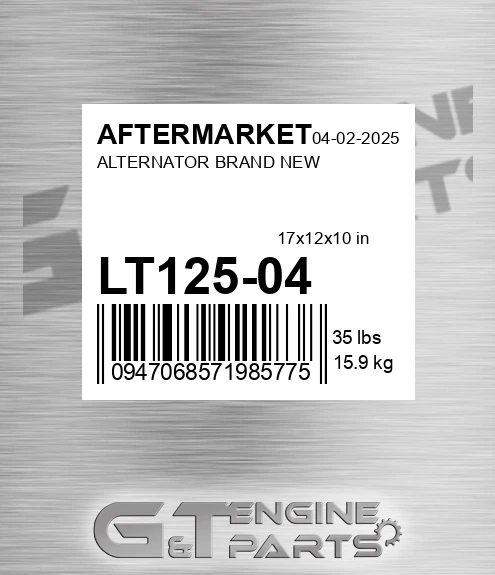 LT125-04 Alternator Brand New for AFTERMARKET