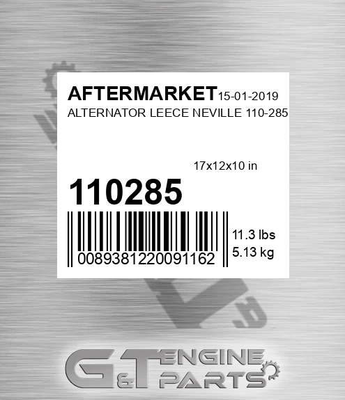 110285 Alternator Leece Neville for AFTERMARKET