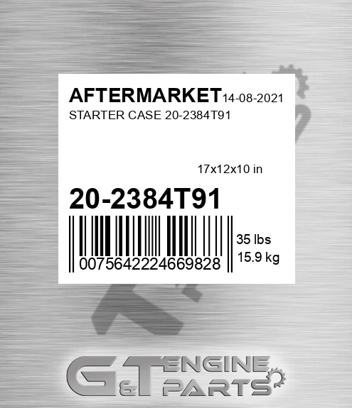 20-2384T91 Starter Case 20-2384t91 for AFTERMARKET