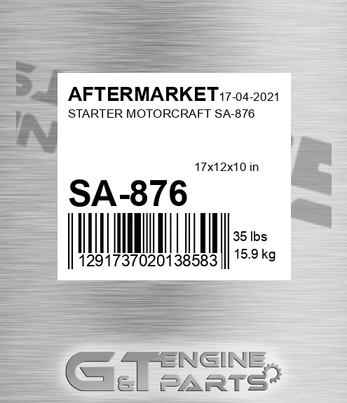SA-876 Starter Motorcraft Sa-876 for AFTERMARKET