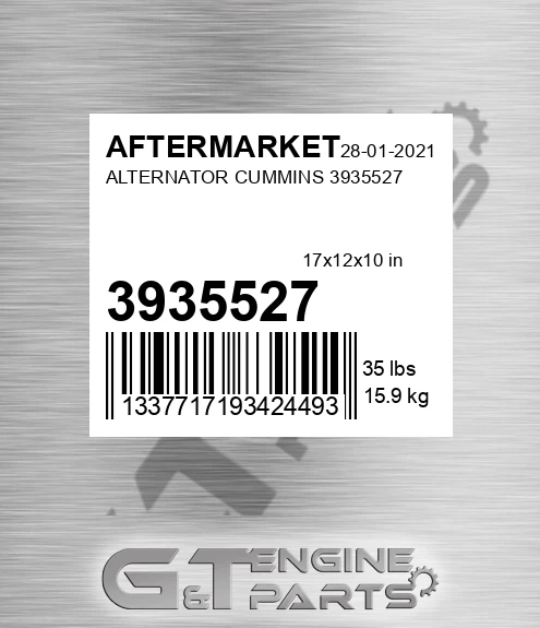 3935527 AFTERMARKET Alternator Cummins