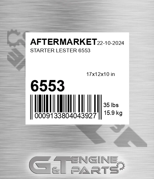 6553 Starter Lester for AFTERMARKET