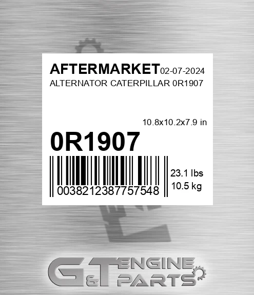 0R1907 Alternator Caterpillar 0r1907 for AFTERMARKET