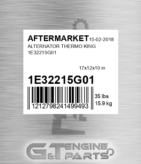 1E32215G01 Alternator Thermo King for AFTERMARKET