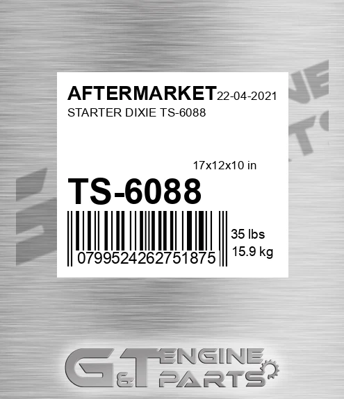 TS-6088 Starter Dixie Ts-6088 for AFTERMARKET