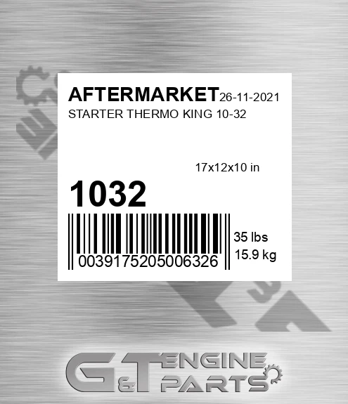 1032 Starter Thermo King for AFTERMARKET