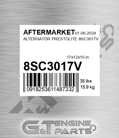 8SC3017V Alternator Prestolite for AFTERMARKET