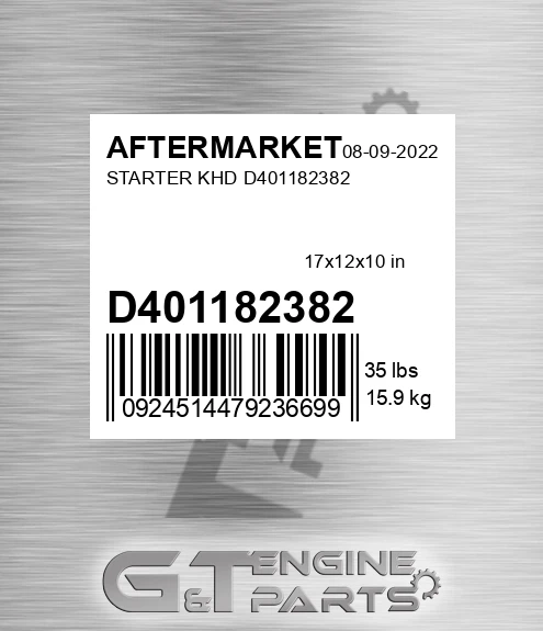 D401182382 Starter Khd for AFTERMARKET