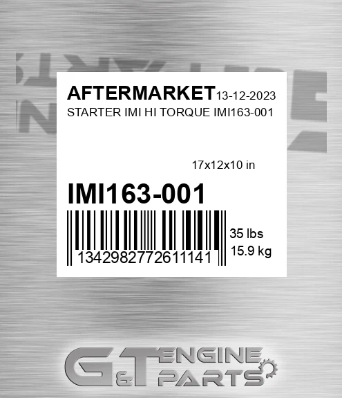 IMI163-001 Starter Imi Hi Torque Imi163-001 for AFTERMARKET
