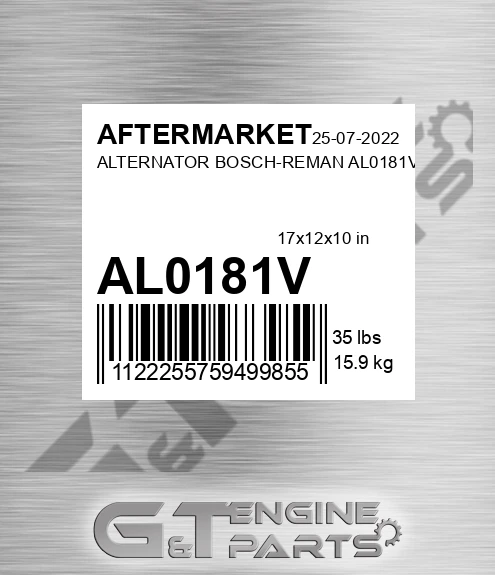 AL0181V Alternator Bosch-reman for AFTERMARKET