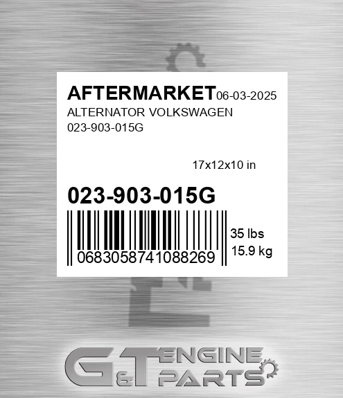 023-903-015G Alternator Volkswagen 023-903-015g for AFTERMARKET