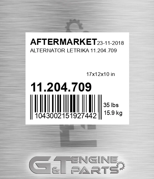 11.204.709 Alternator Letrika 11.204.709 for AFTERMARKET