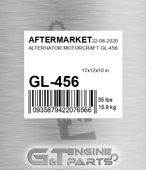 GL-456 Alternator Motorcraft Gl-456 for AFTERMARKET