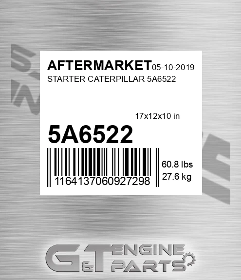 5A6522 Starter Caterpillar for AFTERMARKET