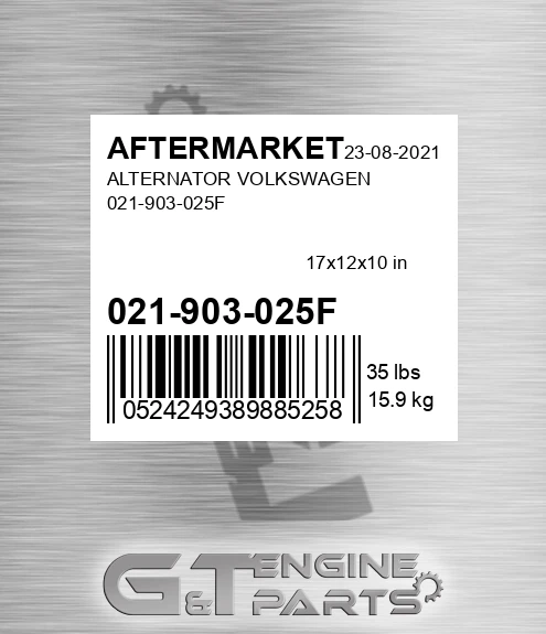 021-903-025F Alternator Volkswagen 021-903-025f for AFTERMARKET