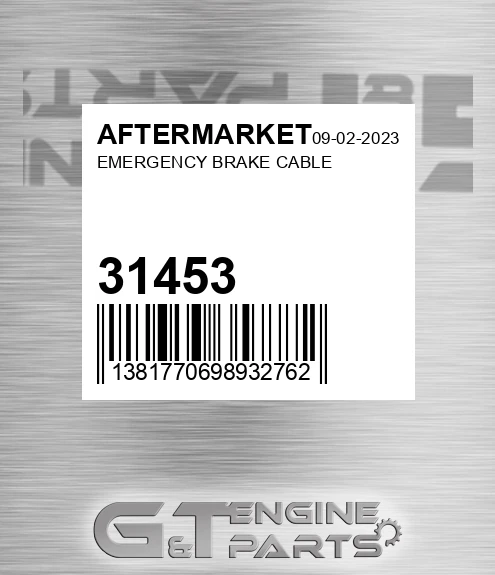 31453 Emergency Brake Cable