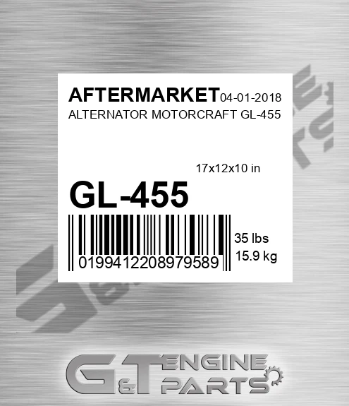 GL-455 Alternator Motorcraft Gl-455 for AFTERMARKET