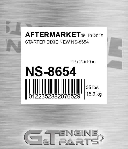 NS-8654 Starter Dixie New Ns-8654 for AFTERMARKET