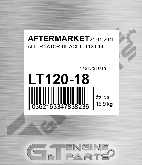 LT120-18 Alternator Hitachi Lt120-18 for AFTERMARKET