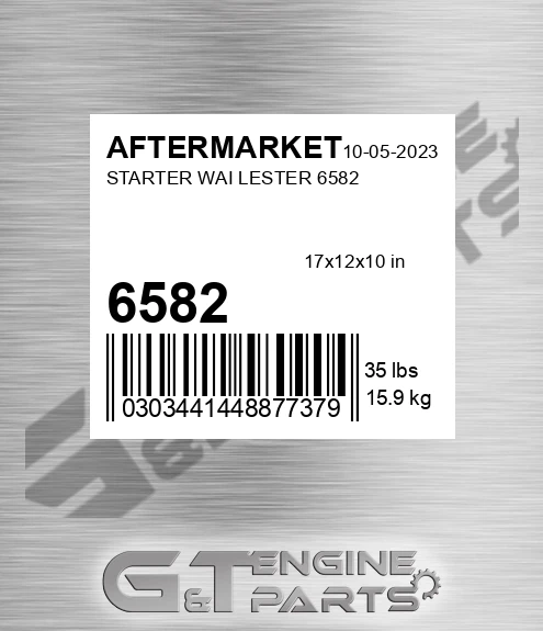 6582 Starter Wai Lester for AFTERMARKET