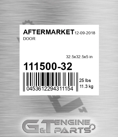 111500-32 Door