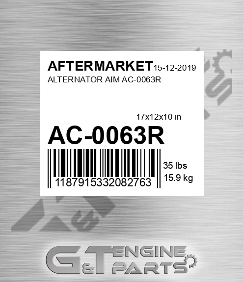 AC-0063R Alternator Aim Ac-0063r for AFTERMARKET