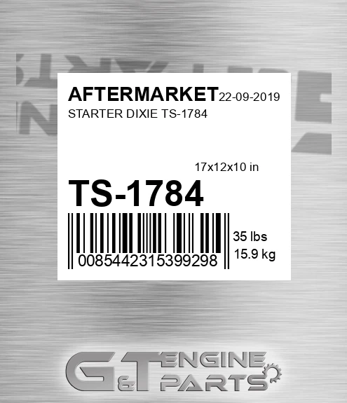 TS-1784 Starter Dixie Ts-1784 for AFTERMARKET