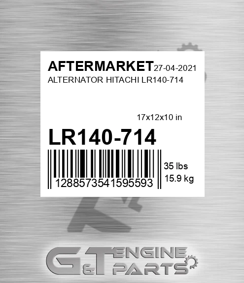 LR140-714 Alternator Hitachi Lr140-714 for AFTERMARKET