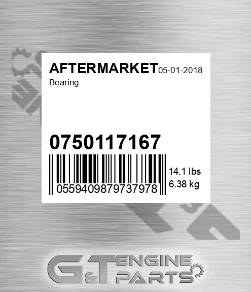 0750117167 Bearing for AFTERMARKET