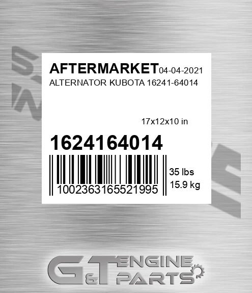 1624164014 Alternator Kubota