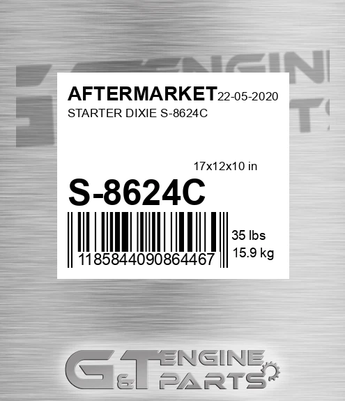 S-8624C Starter Dixie S-8624c for AFTERMARKET