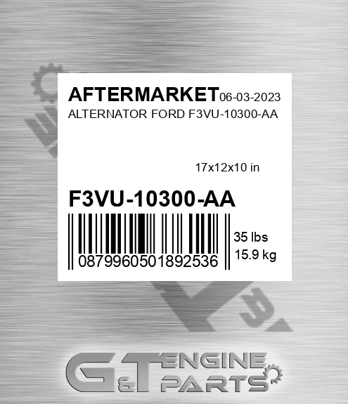 F3VU-10300-AA Alternator Ford F3vu-10300-aa for AFTERMARKET