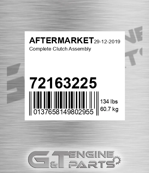 72163225 Complete Clutch Assembly for AFTERMARKET