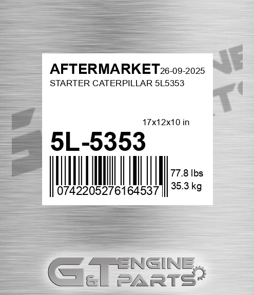 5L-5353 Starter Caterpillar for AFTERMARKET