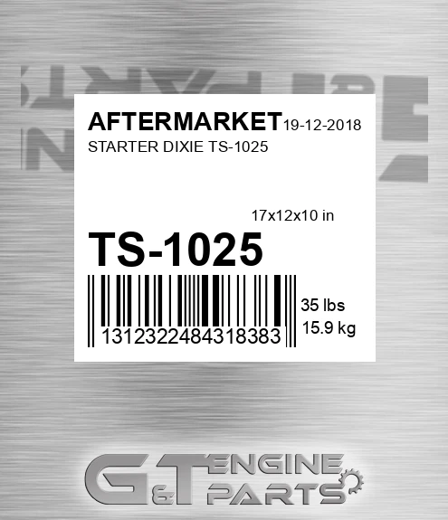 TS-1025 Starter Dixie Ts-1025 for AFTERMARKET