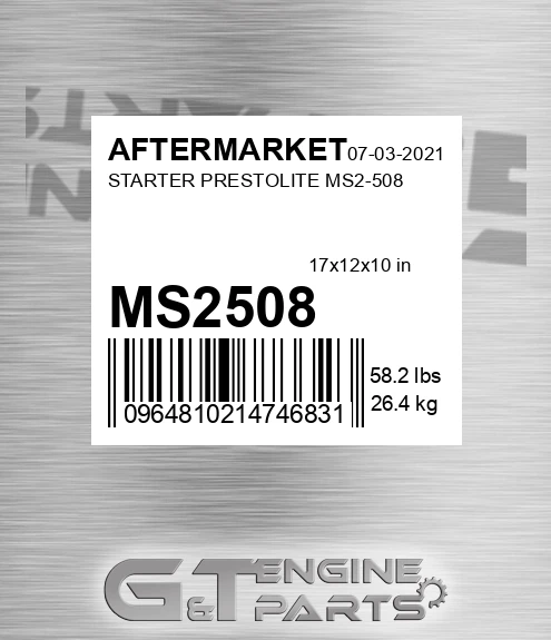 MS2508 Starter Prestolite Ms2-508
