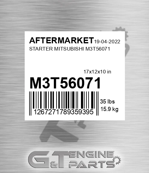 M3T56071 Starter Mitsubishi