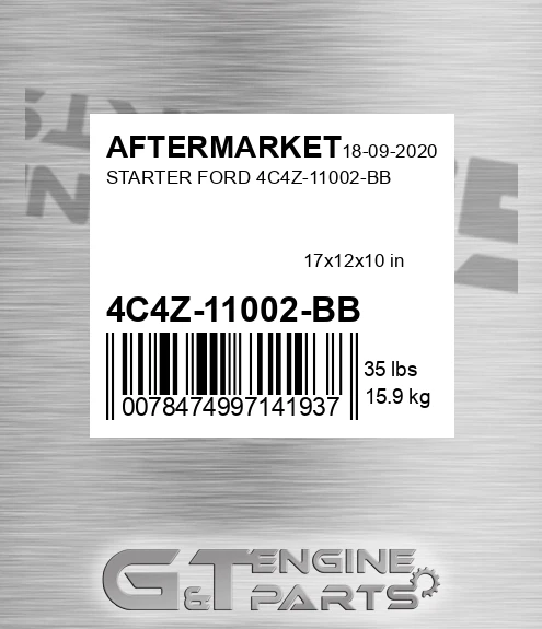 4C4Z-11002-BB Starter Ford 4c4z-11002-bb for AFTERMARKET