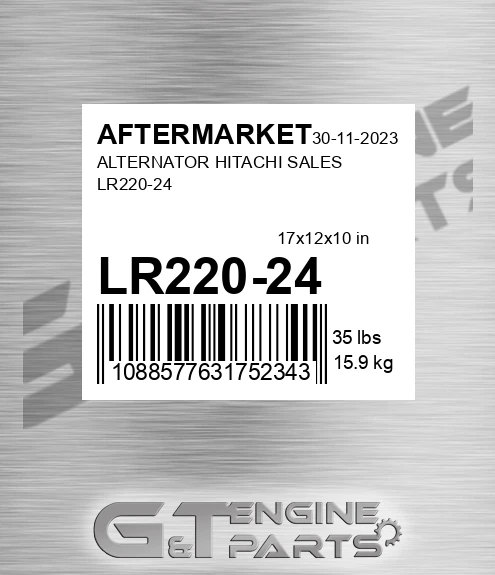 LR220-24 Alternator Hitachi Sales Lr220-24 for AFTERMARKET