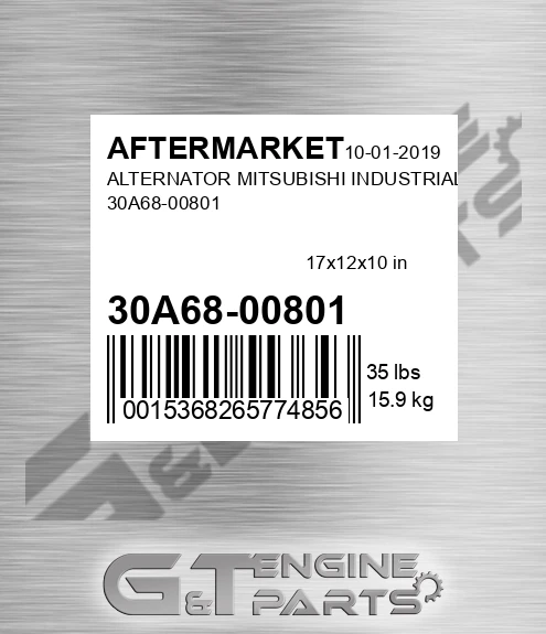 30A68-00801 Alternator Mitsubishi Industrial 30a68-00801 for AFTERMARKET