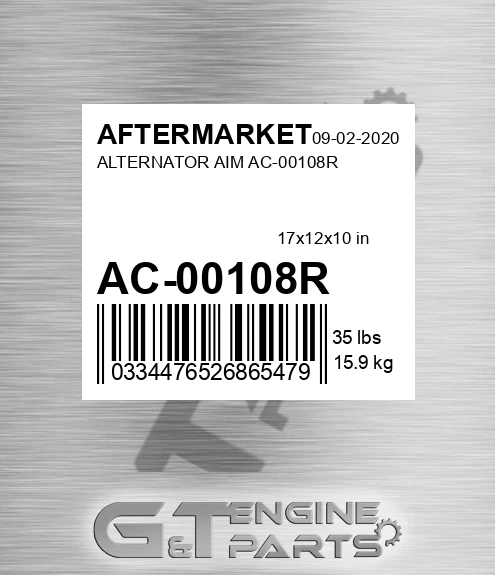 AC-00108R Alternator Aim Ac-00108r for AFTERMARKET